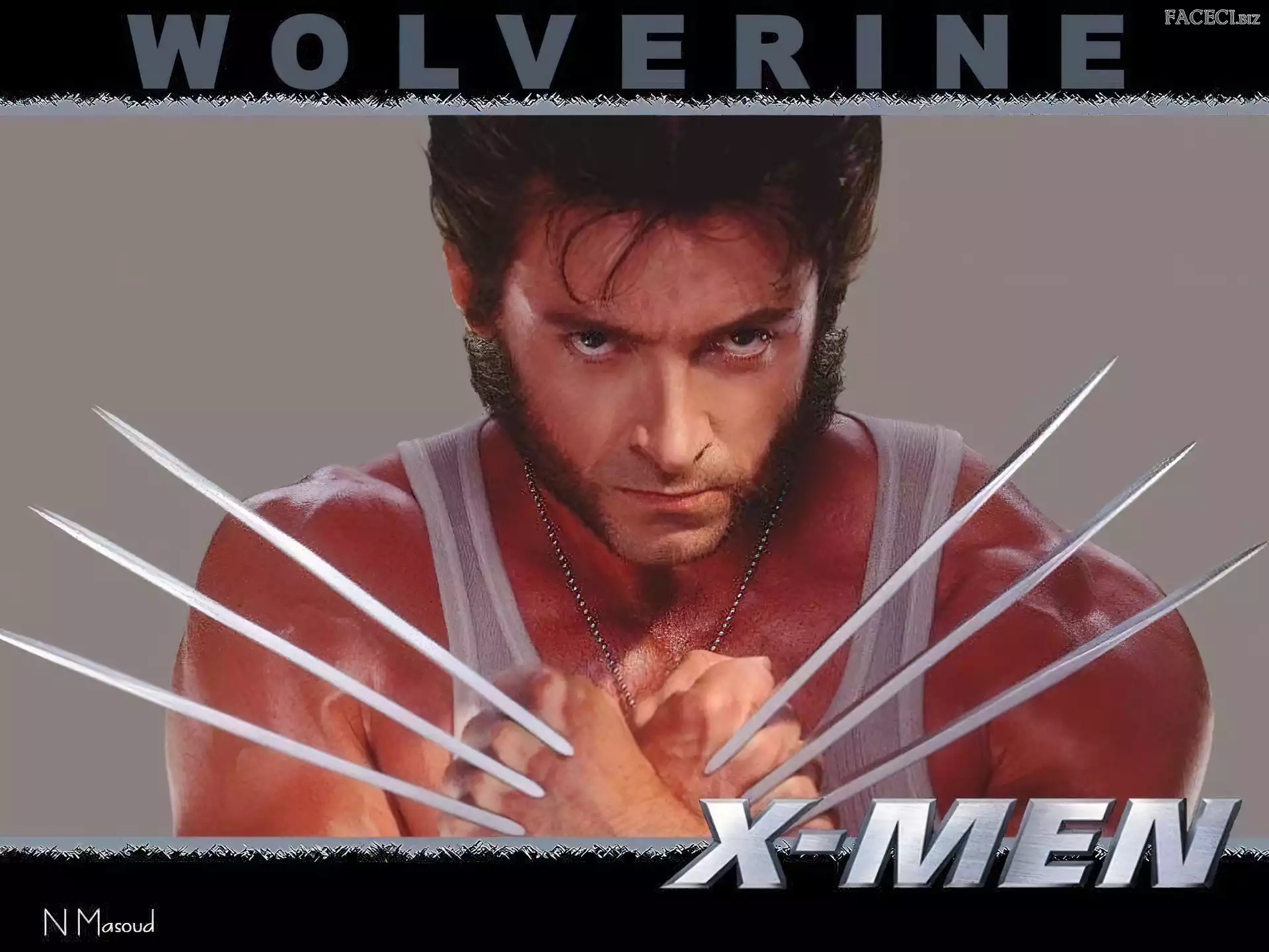 srebrny łańcuszek, Hugh Jackman, x-men